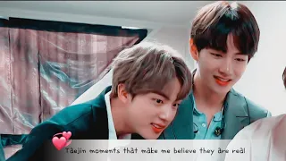 Taejin / JinV [뷔진 ~ 진뷔] 🐺💜🐯: Taejin moments that make me believe they are real.