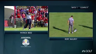 Rory Mcilroy and Patrick Reed - 2016 Ryder Cup Warm Up