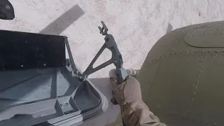 CH-47F Chinook dual point HMMWV SLING LOAD!!! Flight Engineer POV