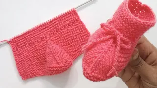 Knitting Baby Shoes , Booties | Baby Socks Knitting | Woolen Socks