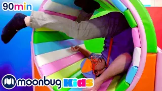 Blippi besucht einen Indoor-Spielplatz | Kinderlieder und Cartoons | Blippi | Moonbug Kids Deutsch