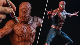 Sculpting SPIDER-MAN  [ Tobey Maguire ] - Timelapse