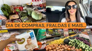 DICA DE FRALDAS, VLOG NO MERCADO COM PREÇOS. QUANTO GASTEI?