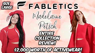 Madelaine Petsch X Fabletics Honest Review+Try ON! TRYING $2,000 WORTH OF ACTIVEWEAR!+GIVEAWAY!!