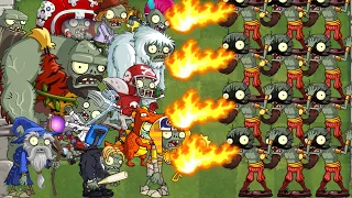 Зомби-факир против всех зомби. PvZ Дичь!