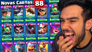 LIBERANDO TODAS AS CARTAS DO CLASH ROYALE DE UMA VEZ SÓ!!