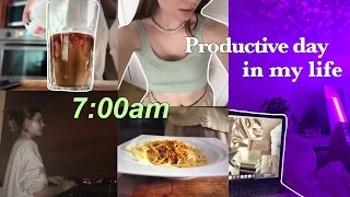 7AM PRODUCTIVE DAY IN MY LIFE | lekcje online, gotowanie , sprzątanie, praca
