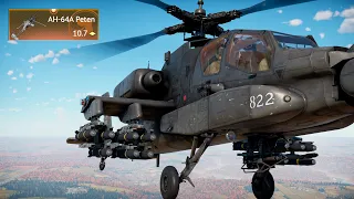 War Thunder Ah-64a - One of Best Helicopter [Premium] - 2023 4k Heli Gameplay