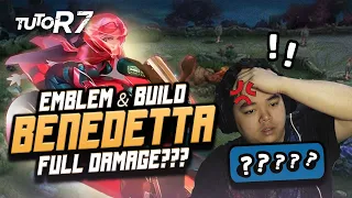 TUTORIAL BENEDETTA FULL DAMAGE !! INI BUILD + EMBLEMNYA !! GEBER PAKE DUCATI V4S !! #TUTOR7