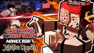 Heian Era Sukuna's WORLD SLASH and Divine Flame OPEN is GODLIKE in Minecraft Jujutsu Kaisen!