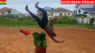 😳😳🤣HE FLIPPED IN THE AIR! Best Male Reactions. Bushman Prank.