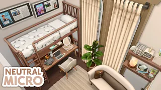 Neutral Micro Studio // The Sims 4 Speed Build: Apartment Renovation