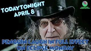 TT April 8th - Penguin laugh in full effect on eclipse Monday.