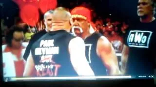 WWE Brock lesnar crashes Hulk hogan birthday celebration ( raw 8/11/2014)