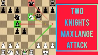 Chess Trap in Two Knights: Max Lange Attack‼️🔥☢️