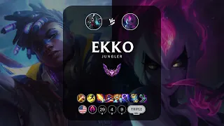 Ekko Jungle vs Evelynn - NA Master Patch 13.4