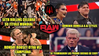 RAW 29 de Mayo de 2023 - Análisis Picante