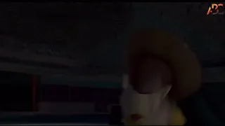 Donkey Kong punches Woody (Mario Movie)