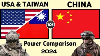 USA and Taiwan vs China military power comparison 2024 | Taiwan vs China military power 2024