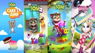 My Talking Tom vs Talking Tom Cake Jump - My Talking Tom 2 vs My Talking Angela Gameplay