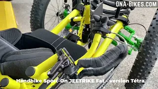 Handbike TOUT Terrain SPORT-ON JEETRIKE FAT - Version tetra