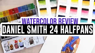 Review & Demo : Daniel Smith set of 24 half-pans! 🎨