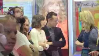 Lisa Kudrow with Portlandia Fred Armisen & Carrie Rachel on GMA before talking about The Comeback