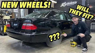 New Custom Wheels For The W210 Mercedes! But Will They Fit?!