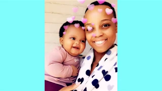 Ntando Duma with her beautiful daughter Sbahle.