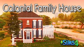 Sims 4 Speed Build | No CC | Colonial Family House | Willow Creek | The Sims 4