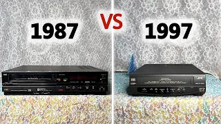 VCR 1987 VS 1997 – NEC and JVC aka big Karlsson and Svante 'Lillebror'