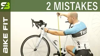 2 Biggest Mistakes In Finding The OPTIMAL Bike Frame Size.