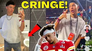 Jackson Mahomes CRINGE RETURNS after Chiefs & Brother Patrick Mahomes Beat Eagles in Super Bowl!