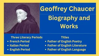 Geoffrey Chaucer's Biography and His Literary Works Completely Explained in Urdu& Hindi.
