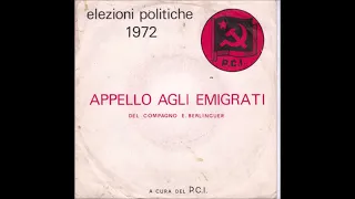 Enrico Berlinguer, appello agli emigrati (1972)
