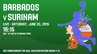 Barbados v Surinam - Reclassification 5-10 - 2015 CBC Championship