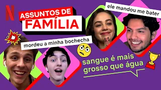 Assuntos de Família: elenco de Cobra Kai opina sobre desavenças familiares | Netflix Brasil