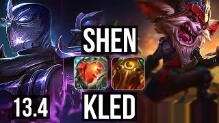 SHEN vs KLED (TOP) | 4/0/14, 1.2M mastery | EUW Master | 13.4