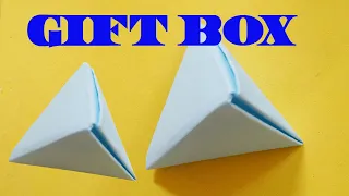 Cách làm hộp quà bằng giấy cực dễ hình tam giác - Gấp giấy Origami - hộp bằng giấy a4