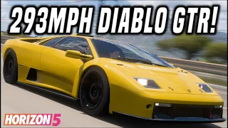 FASTEST Diablo GTR Top Speed Tune - 293MPH/472KPH | Forza Horizon 5