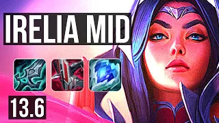 IRELIA vs TRIST (MID) | Rank 6 Irelia, 1000+ games, 8/3/12, 1.0M mastery | KR Challenger | 13.6