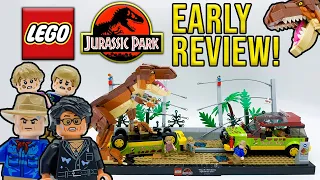 LEGO Jurassic Park T. Rex Breakout EARLY Review! | Set 76956