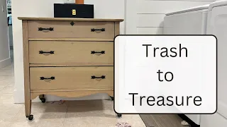 Trash to Treasure | Vintage Dresser Gets a Facelift