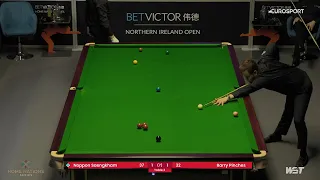 NOPPON SAENGKHAM VS BARRY PINCHES | NORTHERN IRELAND OPEN 2023 | SNOOKER 2023