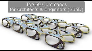 [English] Top 50 Rhino's Commands for Architects and Engineers (SubD Tools)