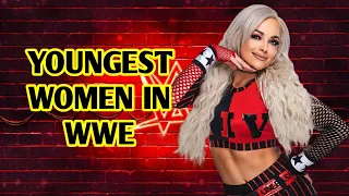 Top 10 youngest women in WWE2023 #wwe #top10