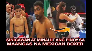 PINOY HINDI NA SINDAK SA ANGAS NG MEXICAN BOXER, SINISIGAWAN AT SINASAYAWAN PA SA LOOB NG RING