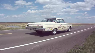 1962 Chevrolet BelAir 409 4 Speed NHRA C Stock "driving away"