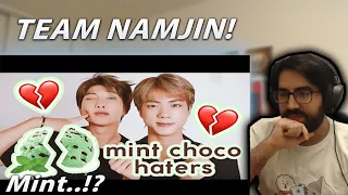 - Team Namjin!!! - namjin hating mint chocolate for 5 minutes | Reaction