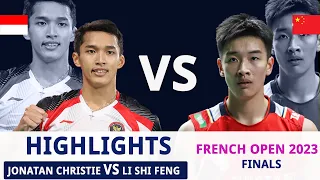 Jonatan Christie (INA) [5] vs. Li Shi Feng (CHN) [8] - F | French Open 2023